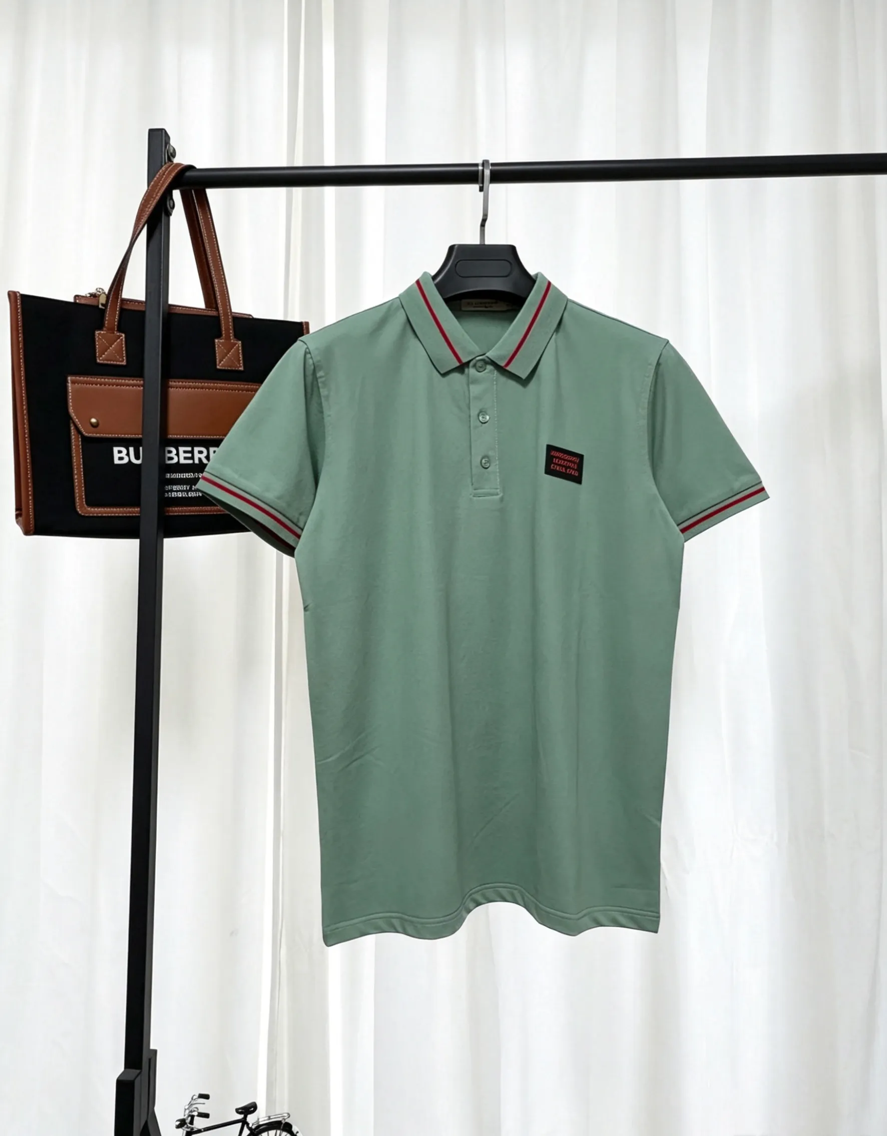 p105💰 BURBERRY ， Polo Classic 、 ， Classic ； Red ， ， ， ， 、 ， ， ， 。 ， ； ， ； Beige ， 。 Size M-3XL
